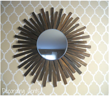 You can use some scrap wood to build a wall mirror in your house
